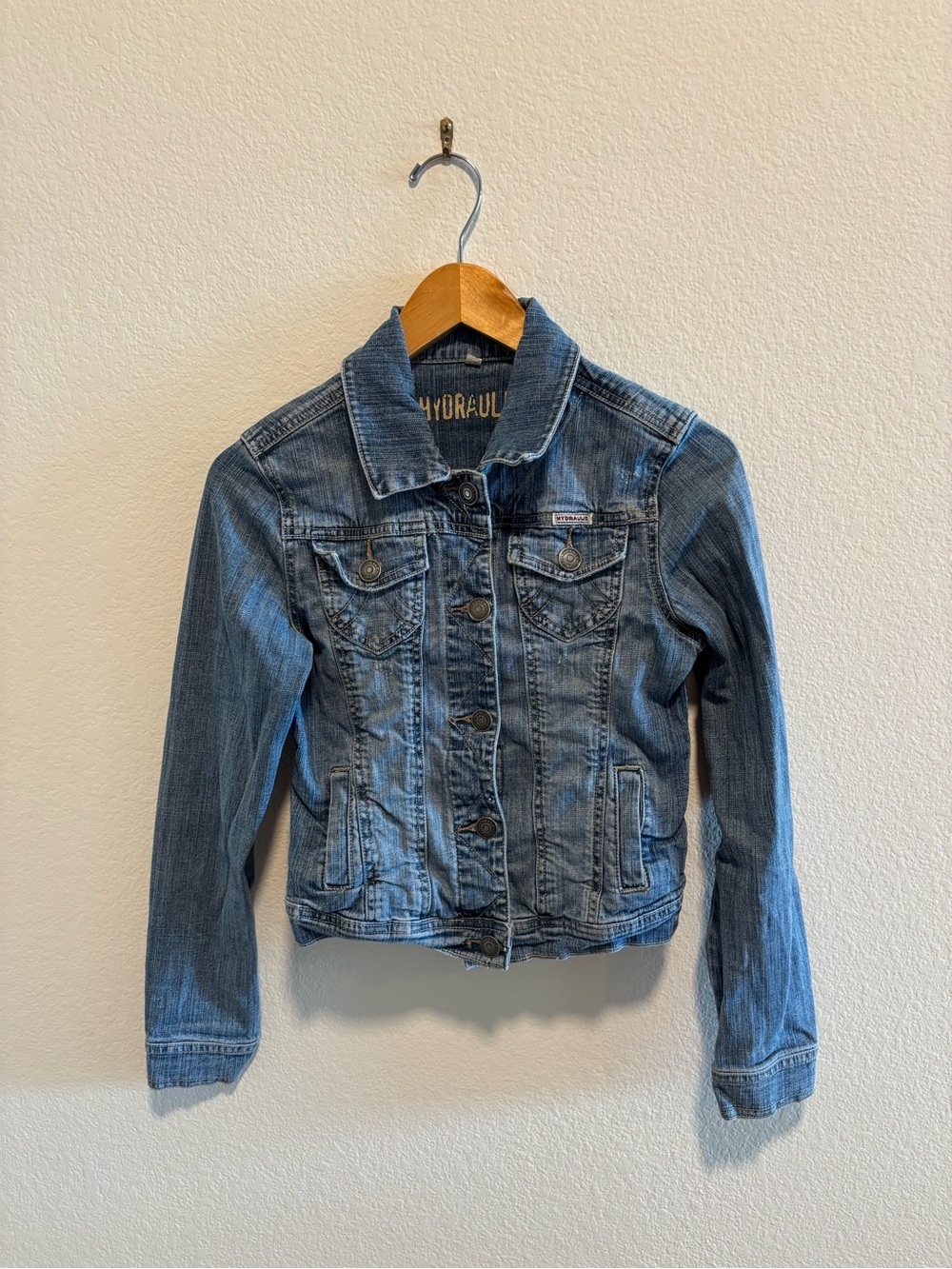 Hydraulic Women's Medium Blue Denim Jean Jacket Y2K